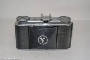 Voigtlander Vito 35mm folding camera - front view with lens collapsed