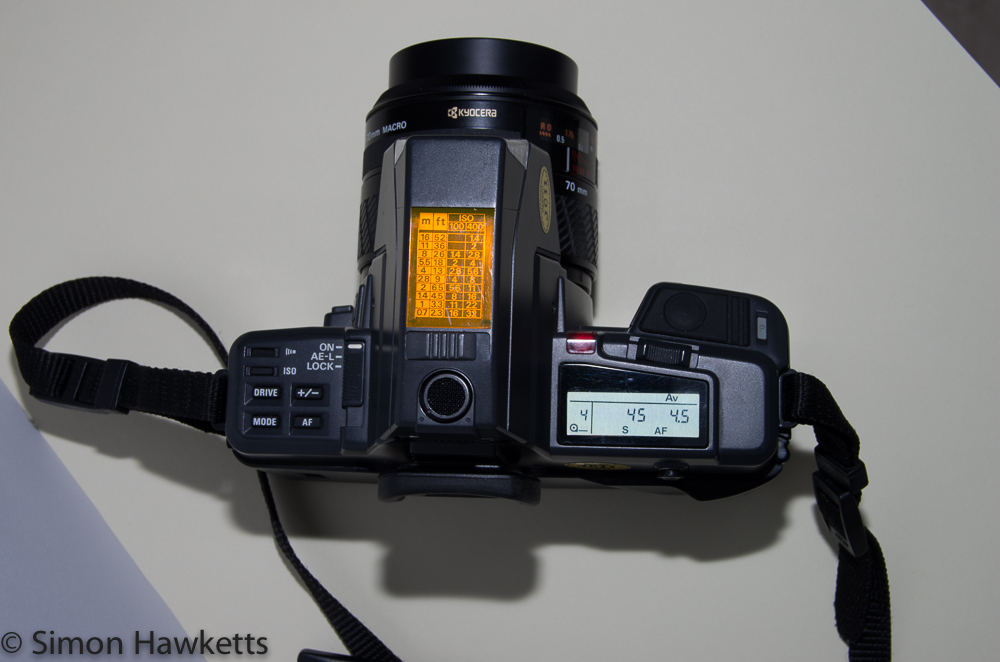 yashica 230 af with flash fitted