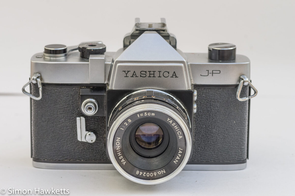Yashica J-P 35mm slr camera front view