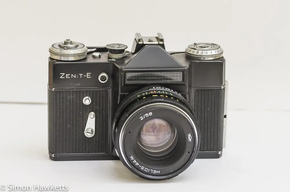 Zenit E 35mm slr camera with Helios 44m lens