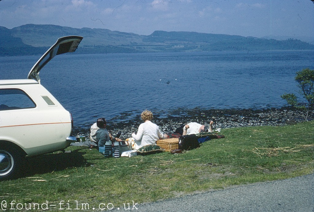 A picnic by the lake - c1975