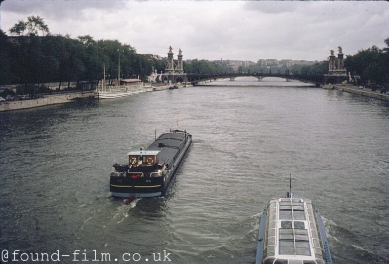 Barges on a river