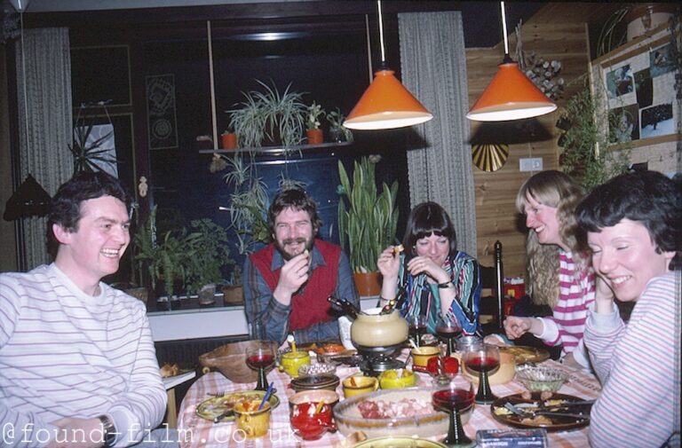 Fondue party from the 1970s