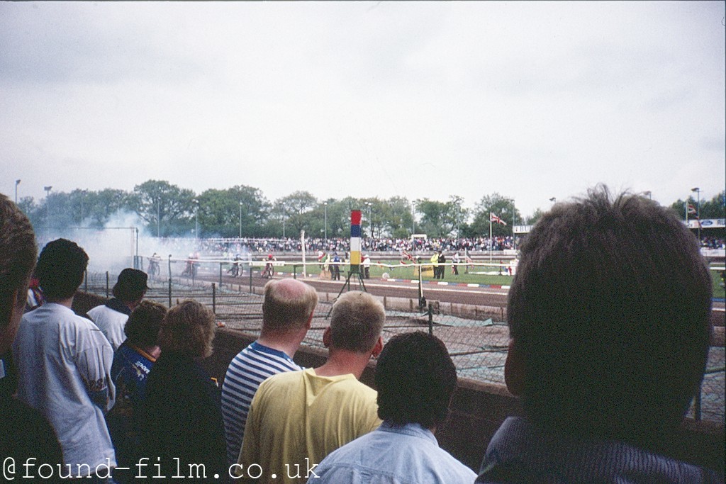 Motorbike speedway event - July 1991