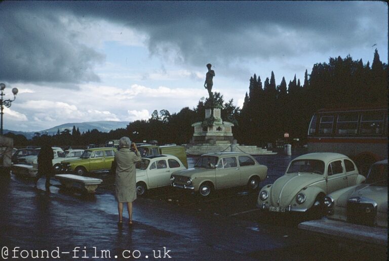 Photographing a statue - Oct 1969