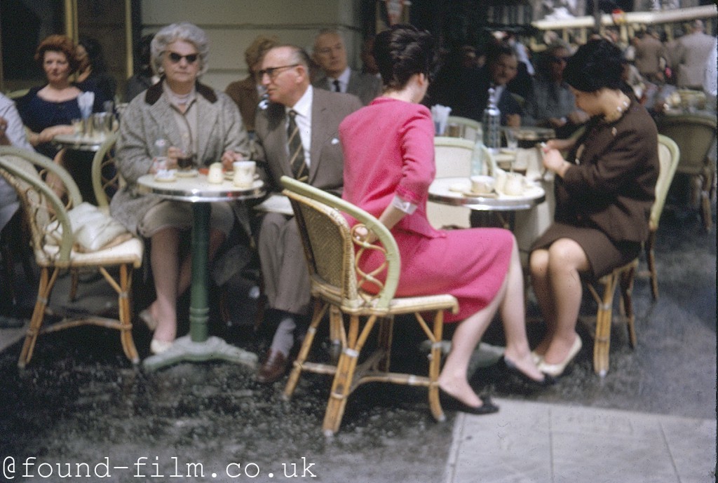 Street cafe in the early 1950s