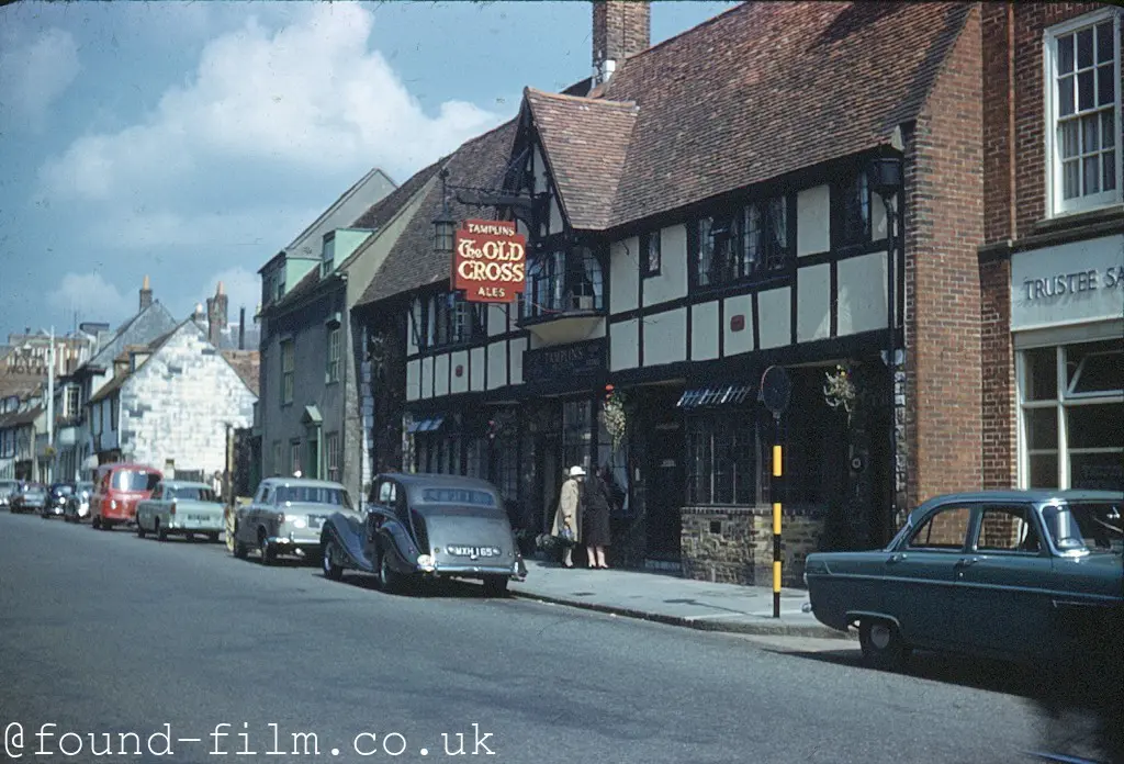 Town high street in the early 1960s