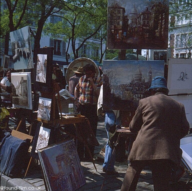 A street artist in France