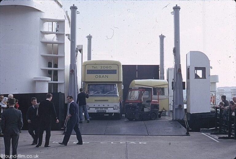 The car ferry at Oban unloading – Aug 1967