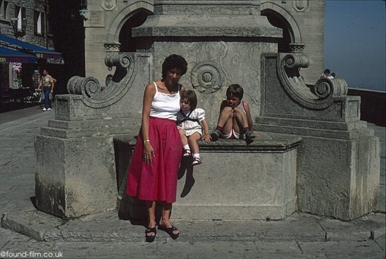 Woman with two children