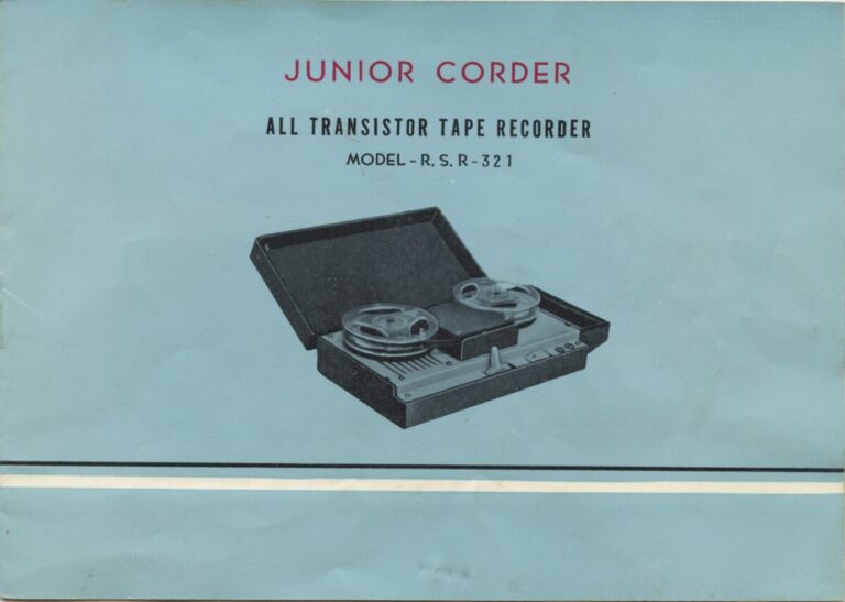 Junior Corder battery tape recorder