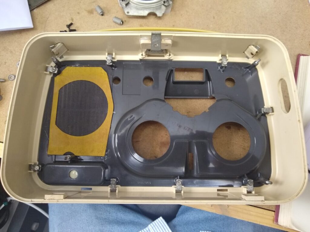 The case with the chassis removed