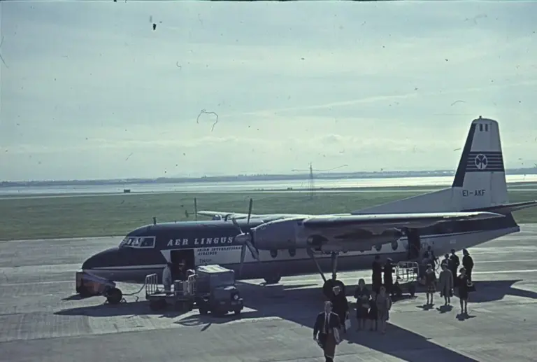 Photo of the Aer Lingus F.27-100 turbo prop aircraft