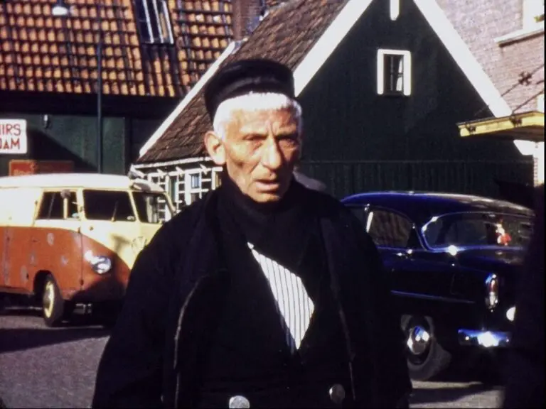 A still image from a 16mm amateur film from Holland shot in the 1950s